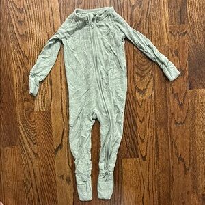 Little Sleepies Gray Footies One Piece